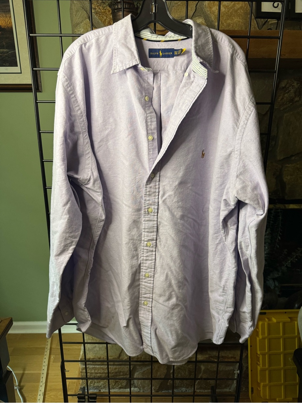 Ralph Lauren Men’s Light Lavender Button-Down Oxford Shirt